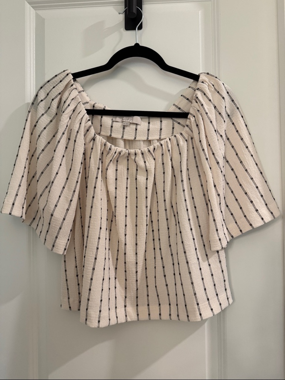 NWOT LOFT Flutter Sleeve Top